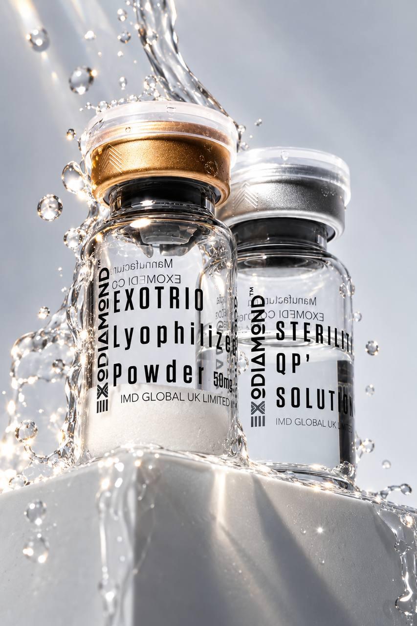 EXODIAMOND Hybrid Trio powder and solution vials