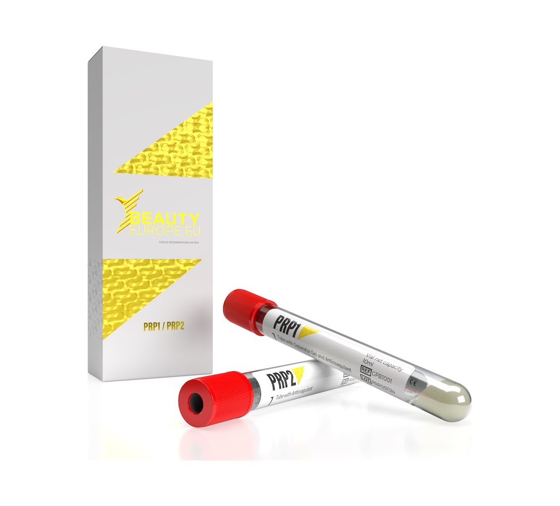 PRP 2 tubes with the PRP 1 and PRP 2 box