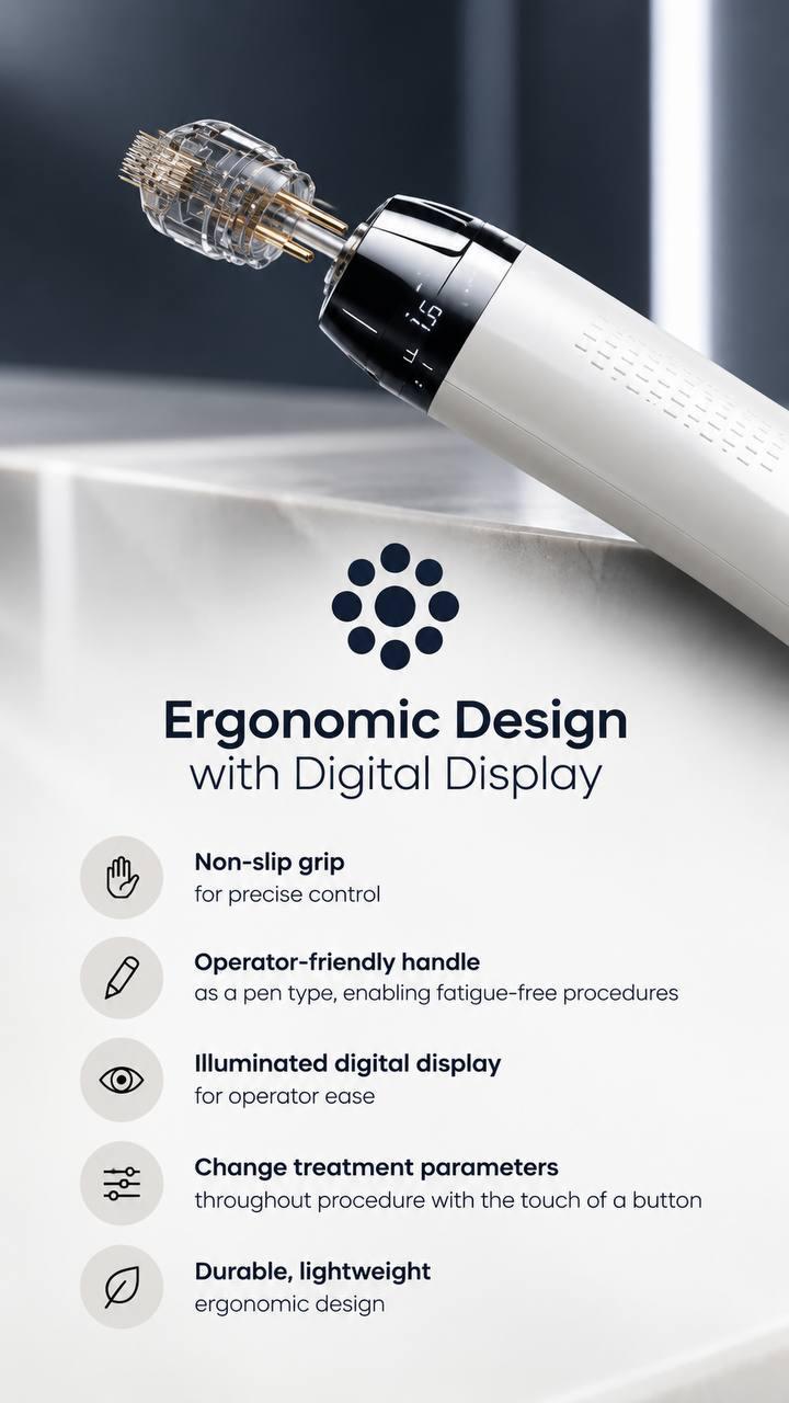 EXOPEN handpiece with digital display